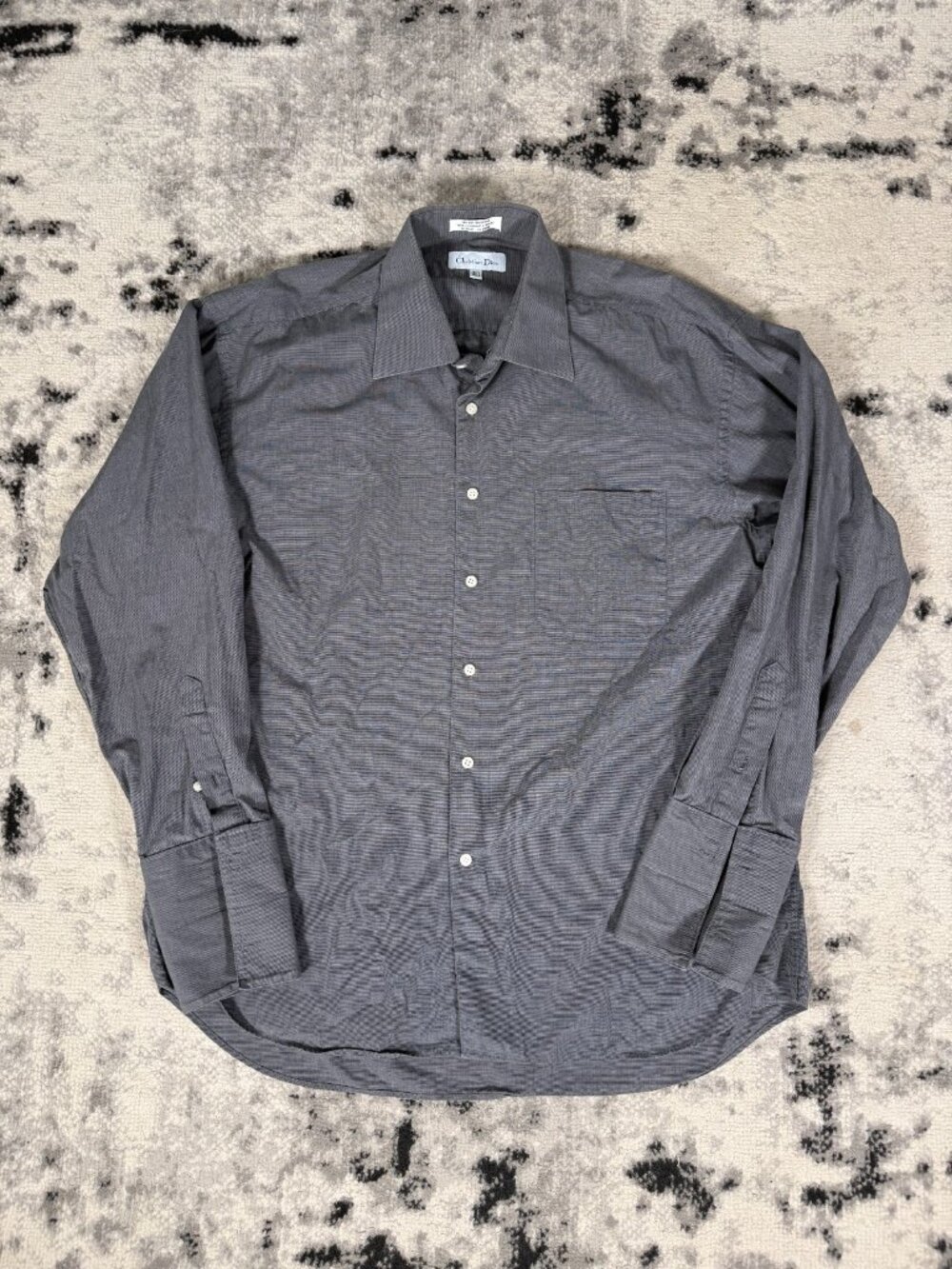Vintage Christian Dior Button Up Dress Shirt